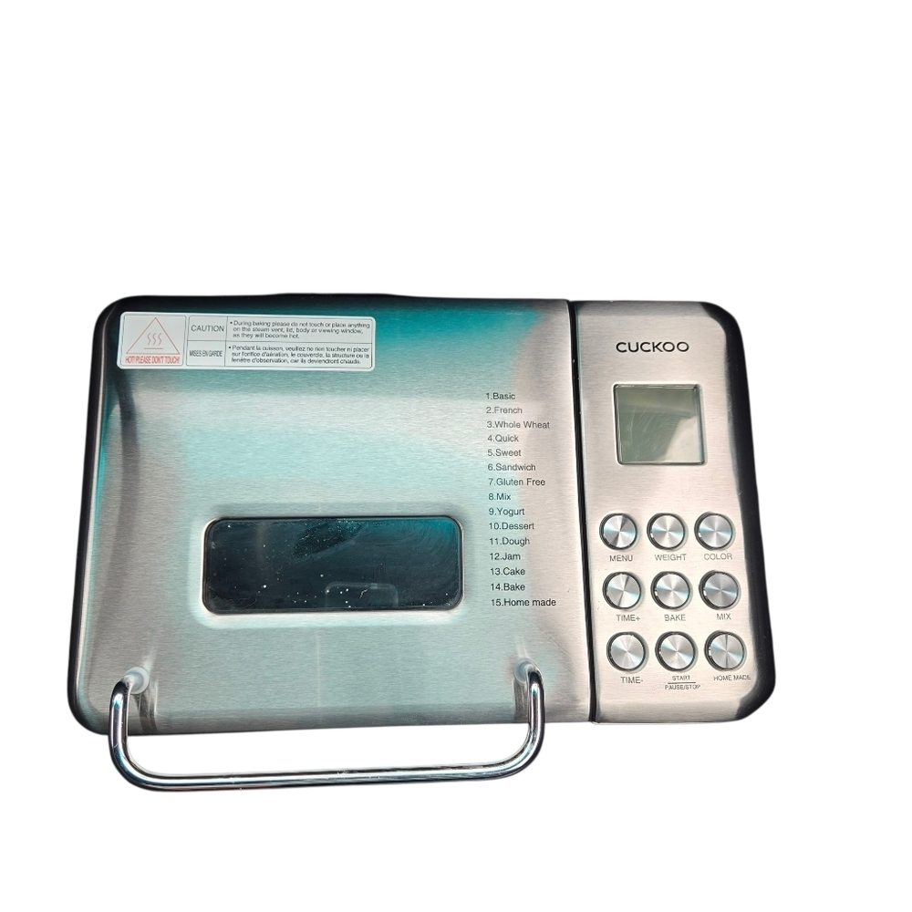 CUCKOO Bread Maker Machine with 15 Menu, 2 lbs Bread Ma